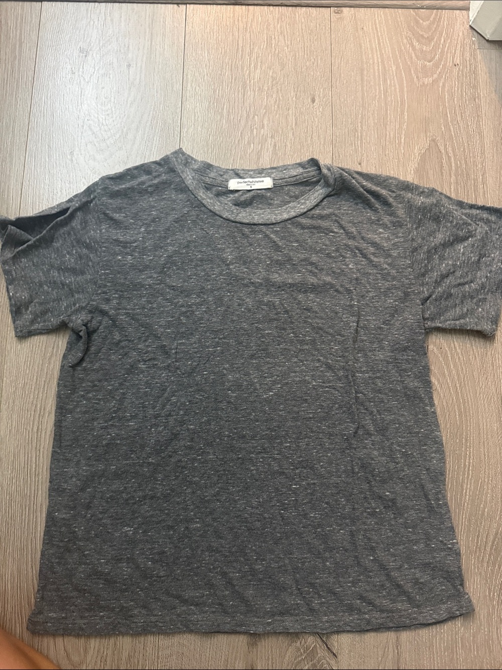 Perfect white tee Heather Gray  Crew Neck T-Shirt